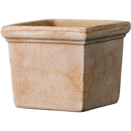 MARSHALL POTTERY 4.3 in. Deroma Clay Siena Cachepot, Terracotta 7009011
